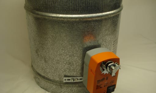 Retrozone Super Duty Spring Return Dampers, 24vac spring return damper motor, 120vac spring return damper motor, 240vac spring return damper motor, HVAC