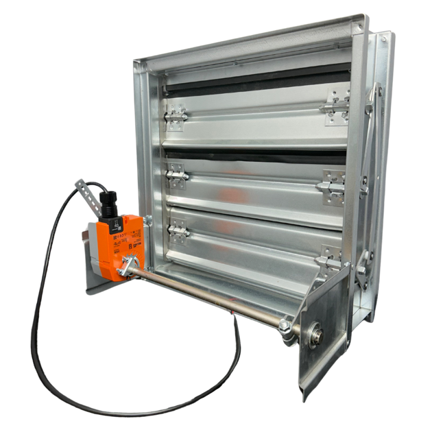 SCD-57 Internal Mount Custom Mechanical Recangular Damper, rectangular dampers, mechanical damper, custom damper, hvac, air conditioning supplies, RetroZone