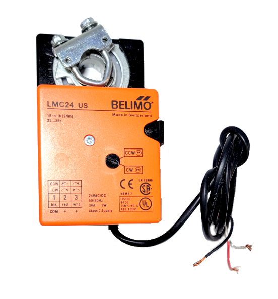 Belimo LMC24 US, orange damper motor, HVAC, commercial grade motor, shipping included, 5 year warranty