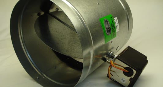 NSPRD Spring Return Round Damper, Durozone, 2 wire damper motor, 5 year warranty