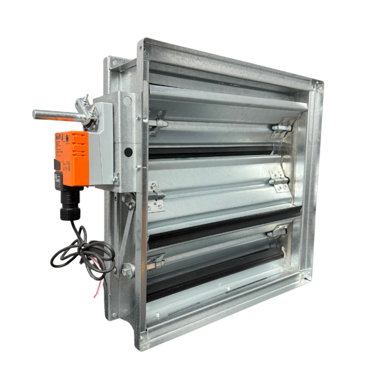 SCD-57 Custom Commercial Rectangular Damper, rectangular dampers, mechanical damper, custom damper, hvac, air conditioning supplies, RetroZone