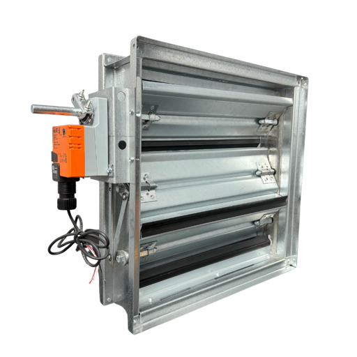 SCD-57 Commercial Custom Mechanical Recangular Damper, rectangular dampers, mechanical damper, custom damper, hvac, air conditioning supplies, RetroZone